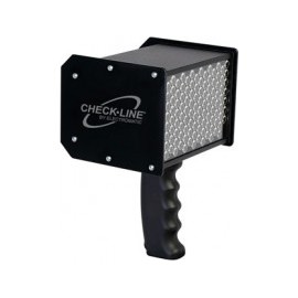 QBS-LED Estroboscopio LED alimentado por batería Brillo máximo de 10,000 LUX  118 LED de alta potencia