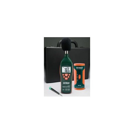 Extech 407732-KIT: Kit de medidor de nivel sonoro de rango alto/bajo