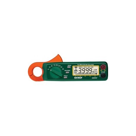 Extech 38042 Minipinza amperimétrica de CA/CC de RMS (media cuadrática) verdadera de 30 A