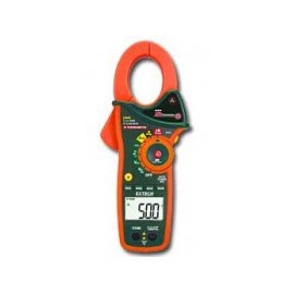 Extech EX820  Pinza amperimétrica de CA de RMS (media cuadrática) verdadera de 1000 A con termómetro de infrarrojos