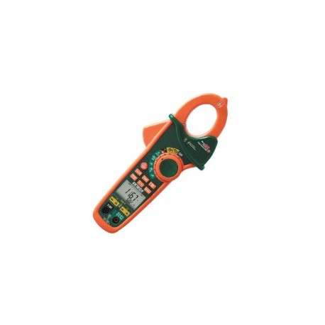 Extech EX623: Pinza amperimétrica de CA/CC de doble entrada de 400 A + VSC (voltaje sin contacto) + termómetro de infrarrojos